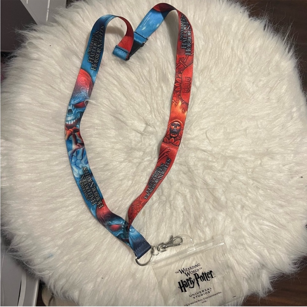 Halloween horror nights Themed Lanyard with Pouch